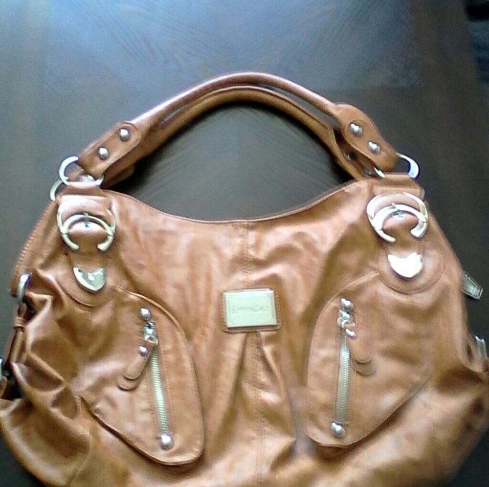 Brown buckle  bag